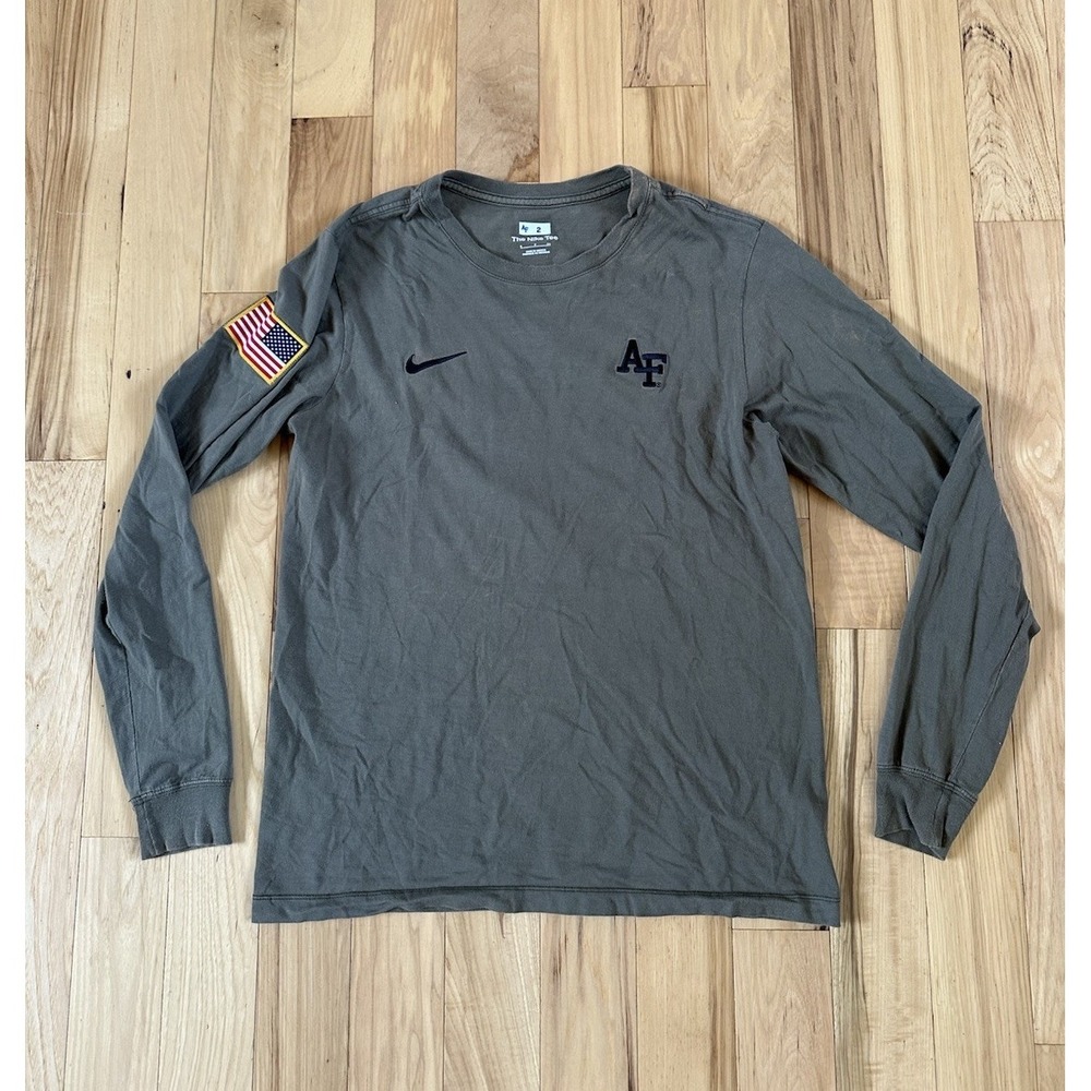 Nike Air Force Falcons Military Pack Long Sleeve T-Shirt Mens Small Team Issued